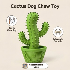 Cepillo de Dientes para Perros Personalizado 2027, Juguete Masticable para Limpieza Dental, Juguete para Mascotas, Venta al por Mayor, Juguetes Resistentes para Masticadores Agresivos, Cactus - Product Image 2