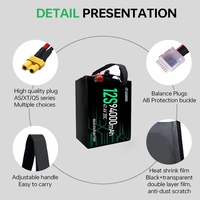 Batterie lithium-ion semi-solide rechargeable à haute densité d'énergie 320wh/kg 120000mah 94000mah pour drone