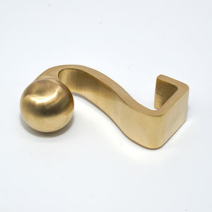 Crochet en laiton H59-1, finition brossée et polie, moulage de précision + usinage - Product Image 6