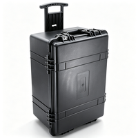 Grande valise à outils étanche IP67 Mousse personnalisée à l'intérieur de l'équipement dur en plastique en matériau PP avec roues à poignée de traction prises en charge par l'OEM