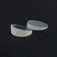 Verre optique BK7 Quartz diamètre 25.4mm 0.5/1/2/4/6/8/10 degrés prisme de coin