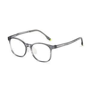 Gafas para niños, montura ovalada Tr90, almohadillas nasales de silicona líquida, protección contra luz azul, unisex - Product Image 2