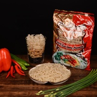 Nouvelles Nouilles de Riz Séchées en Gros de l'Usine, Pâtes de Riz Pur, Spaghetti de Riz, Macaroni de Riz Court en Sac, Certifiées HACCP, Diamètre 4mm