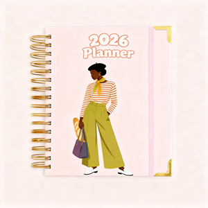 ゴールドロゴブック印刷カスタム美しいプランナー月例ジャーナル - Product Image 4