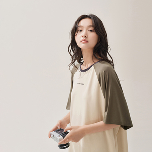 Vestido de noche corto de una pieza de algodón y LICRA de buena calidad, suelto, minimalista, informal, personalizado, para verano - Product Image 6