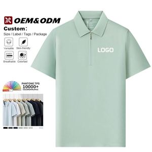 Polo personnalisé avec logo brodé, t-shirts de golf imprimés, polos uniformes, polos promotionnels en nylon, polos de travail pour hommes - Product Image 2
