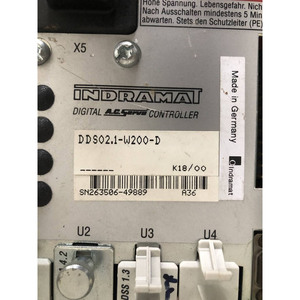 Contrôleur de servomoteur numérique Indramat DDS02.1-W200-D fabriqué en Allemagne, équipement industriel - Product Image 2