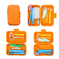 Kit orthodontique : Brosse à dents orthodontique, Brosse interdentaire, Chewies, Outil de retrait d'aligneurs, Brosse pour espaces interdentaires