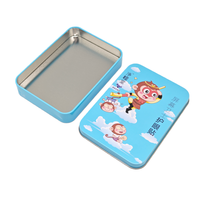 Boîte en métal rectangulaire personnalisée pour cosmétiques avec surface brillante et impression numérique