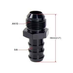 Conectores de Tubería de Aceite de Aleación de Aluminio AN6 AN8 AN10, Estilo Pagoda, Adaptadores Automotrices Negros para Uso Universal - Product Image 3