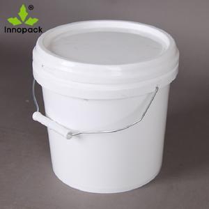 Innopack Custom Eco-Friendly 5L White Plastic <b>Paint</b> Bucket with <b>Lid</b> and Handle Heat Transfer Printing - Product Image 2