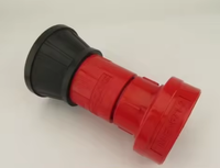 Pistolet d'incendie flexible en plastique rouge pour tuyau d'arrosage