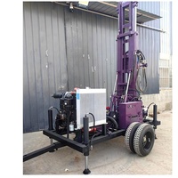 Nouveau 300m de profondeur Mini hydraulique puits d'eau alésage trou de forage plate-forme d'exploration de noyau perceuse de roche