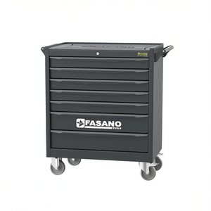 Fasano Tools 7 Drawer Rolling Tool Cabinet Steel Heavy Duty <b>Workshop</b> <b>Storage</b> Cart - Product Image 2