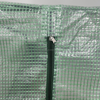 Jardinera Elevada Galvanizada con Cubierta, Kit de Jardinera Metálica con 2 Ventanas Grandes, Mini Invernadero