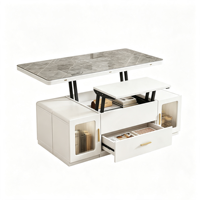 Table basse relevable 2-en-1 pliable, table à manger mobile, mobilier de maison moderne multifonctionnel pour salon OEM/ODM