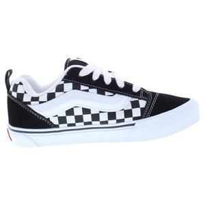 Scarpe da Skateboard Knu Skool GS per Ragazzi, Allacciate, Comode, Estive, Motivo a Scacchi Nero e Bianco - Product Image 2
