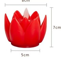 Oshine Lámpara LED de simulación de loto, de plástico, para uso en templos budistas, con logotipo personalizado, para el hogar, de larga duración, brillante, segura y sin humo