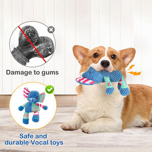 Hızlı teslimat karikatür sevimli küçük fil tilki interaktif oyuncak köpekler için çevre dostu dayanıklı peluş yumuşak <span class=keywords><strong>Pet</strong></span> çiğnemek gıcırtılı oyuncaklar - Product Image 2