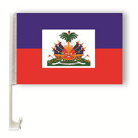 Vente en gros de haute qualité Haïti 90*150 drapeau agité à la main drapeau voiture drapeau patch écharpe t-shirt vêtements