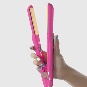 Bán buôn Titan hồng ngoại MCH tóc Irons 2 trong 1 rộng tấm phẳng sắt chuyên nghiệp di động một bước uốn tóc ép tóc - Product Image 1
