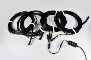 Plafonnier LED encastré noir mat + silicone, profil ultra-fin sans cadre, intégration mur/plafond sans joint, dimmable - Product Image 5