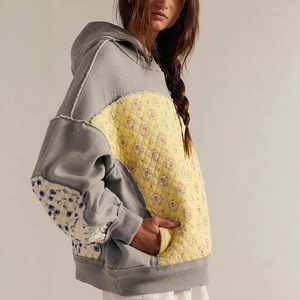 Felpe con Cappuccio da Donna Personalizzate con Logo, Casual, Autunno Inverno, Streetwear, con Ricamo Floreale, Maniche Lunghe - Product Image 5