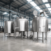 Système d'équipement de brassage de bière 500L, cuve de fermentation, cuve sous pression, contrôle automatique par PLC, longue durée de vie, garantie de 6 ans