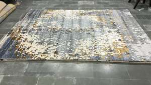 Tapis pliable de style européen | Grande impression de tapis à tissage plat non toxique | Conception écologique en soie de bambou pour enfants - Product Image 6