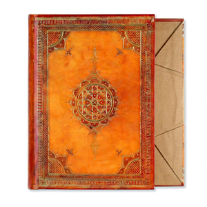 Carnet à couverture en cuir Peter Pauper Press Arabesque avec fermeture magnétique et marque-page en ruban - Cadeau - Product Image 1