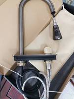 Tuyau Flexible d'eau chaude et froide robinet de cuisine cascade robinet d'évier de cuisine acier inoxydable 304 avec bec extractible couleur noire