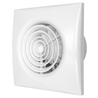 Ventilateur d'extraction mural commercial certifié CE de 100 mm, alimenté par courant alternatif, pour salle de bain, hôtel, maison, faible bruit (35 dB), 6 pouces, en ABS