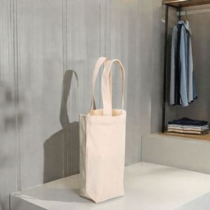 Eco-friendly Canvas Cup Sleeve Holder Bag Custom Printing Canvas Coffee Bag Portable Water/wine/umbrella Bag Bottle Bag - Product Image 5