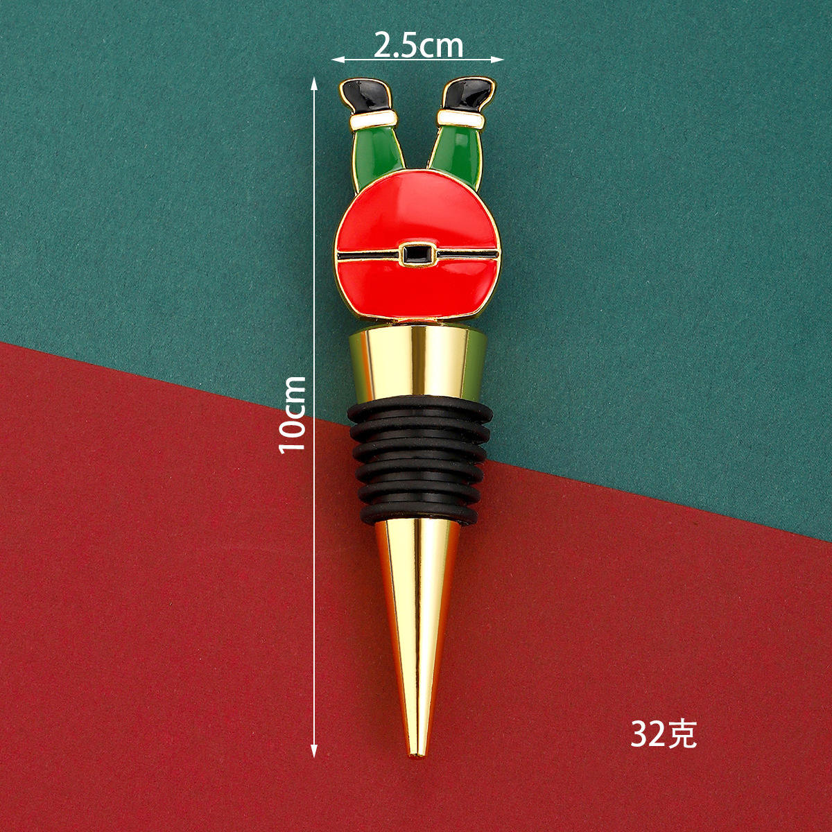 christmas wine stopper-1
