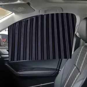 Car Sunshade Magnetic Side Window Curtain Retractable Sunscreen Heat Insulation Shade Window Cover for Car Accessories