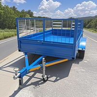 Nouvelle Remorque Benne Caisse Basculante Galvanisée à Chaud pour Exploitation Agricole, Utilitaire Compacte, Type Semi-Remorque avec Échelle