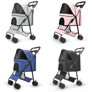 <span class=keywords><strong>Carrito</strong></span> <span class=keywords><strong>de</strong></span> Paseo para Mascotas, Ligero, <span class=keywords><strong>de</strong></span> Doble Capa, Portátil, <span class=keywords><strong>de</strong></span> Lujo, Plegable, para Perros y Gatos - Product Image 6