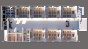 Structure <span class=keywords><strong>en</strong></span> acier préfabriquée moderne à plusieurs étages Bâtiment scolaire avec salle de classe pour usage commercial - Product Image 2