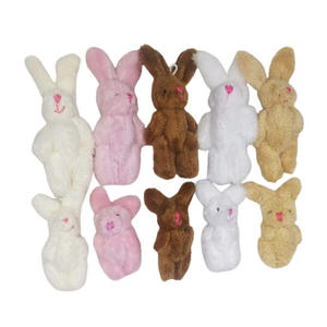 Toptan 6CM hareketli eklemler tavşan bebek DIY yaratıcı el yapımı aksesuarları belden Bunny peluş oyuncak - Product Image 5