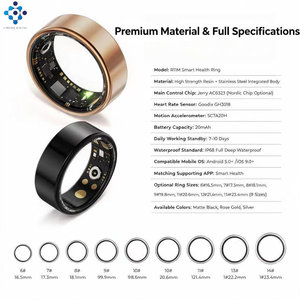 Bague connectée de santé R11M AC6323 étanche IP68, analyse du sommeil par IA, suivi de la fréquence cardiaque en temps réel (5-10 jours) - Product Image 5