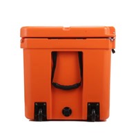 Glacière rotomoulée moderne de 75 L grande capacité avec roues, couleur personnalisable, isolée en PE, étanche et réutilisable pour canettes et boissons