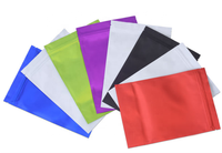 Pochette à fermeture éclair en Aluminium mat, sac d'emballage alimentaire en métal recyclé, pochette à fermeture éclair en Mylar avec fenêtre