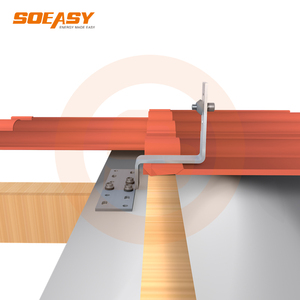 SOEASY - Sistema <span class=keywords><strong>de</strong></span> Montaje <span class=keywords><strong>de</strong></span> Paneles <span class=keywords><strong>Solares</strong></span> en Techo, Kit Completo con Ganchos para Tejas, Abrazaderas, Juntas EPDM SUS304 y Herrajes <span class=keywords><strong>de</strong></span> Aluminio - Product Image 3