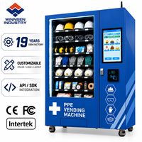 Distributeur automatique industriel Winnsen, casier de distribution d'outils EPI avec accès par carte RFID pour badge d'employé et rapports cloud pour usine