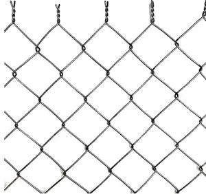 Garden House Farm Fence PVC Coated Galvanized Used Chain Link Fence Steel Wire Fence Customized Good Price