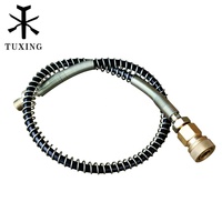 Tuyau de cylindre de gaz PCP pour compresseur d'air Tuxing de bonne qualité 4500 psi 300 bar 30 Mpa haute pression avec un seul connecteur femelle
