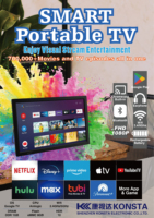 Televisor Portátil 1080p, Smart TV WiFi, Televisor de Bolsillo, Televisor Digital con Radio FM, DVB-T2/ATSC/ISDB