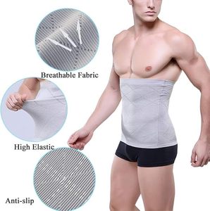 Faja Reductora Deportiva <span class=keywords><strong>para</strong></span> Hombre, Cinturón de Control Abdominal, Corsé Moldeador <span class=keywords><strong>para</strong></span> Cintura y Vientre - Product Image 2