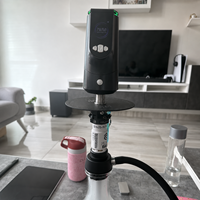Chauffe-chaudron électrique intelligent sans charbon, dispositif de gestion de la chaleur pour chicha électrique avec boutons de commande