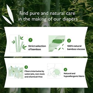 OEM China Ecológico Biodegradable Desechable Bebé Pañal de bambú Antifugas Características del fabricante para el cuidado del bebé - Product Image 4